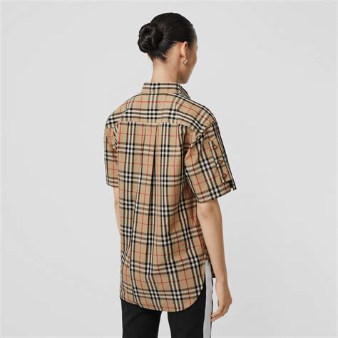 burberry short sleeve vintage check shirt|burberry short sleeve button up.